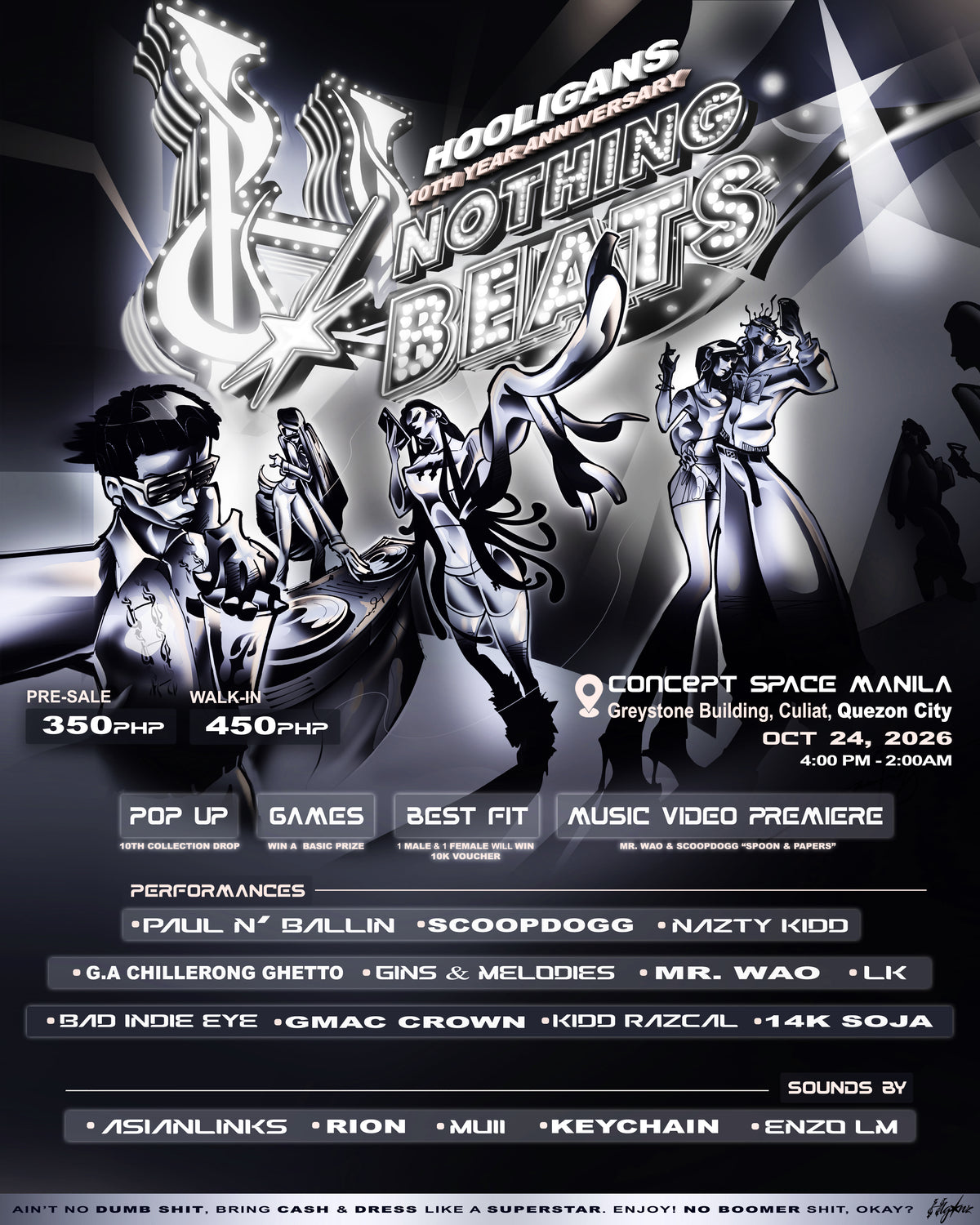 H. 10TH YEAR ANNIVERSARY EVENT PRE-SALE TICKET