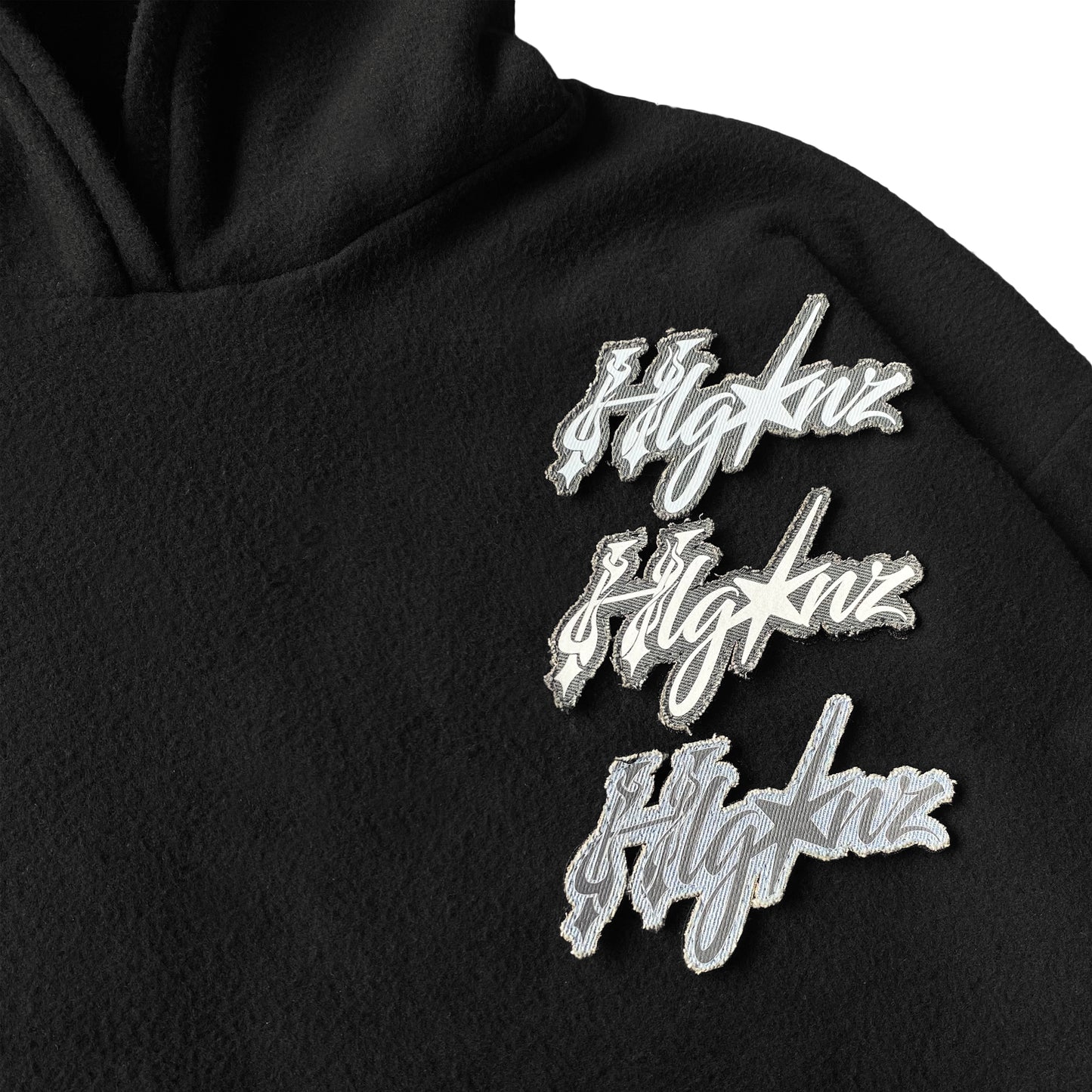 FUZZY HOODIE - HLGNZ PATCH VELCRO
