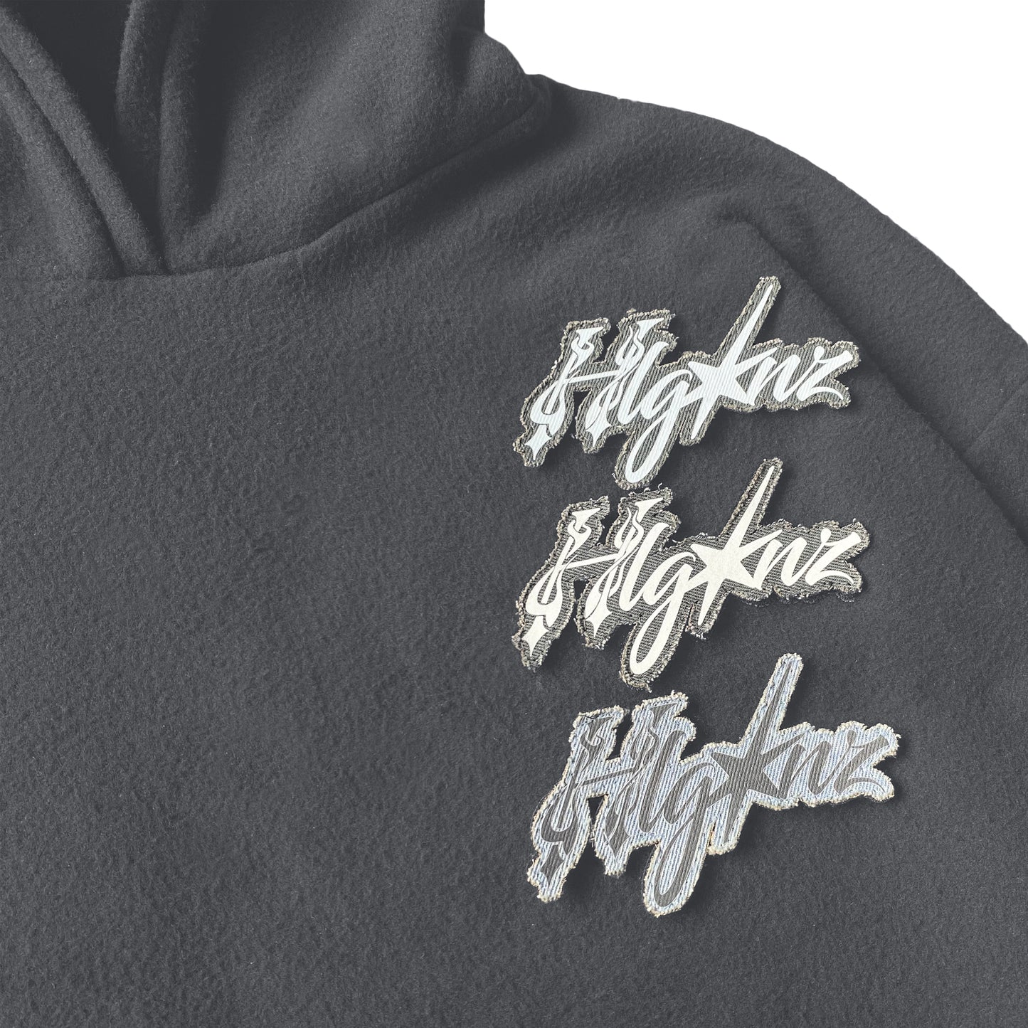 FUZZY HOODIE - HLGNZ PATCH VELCRO