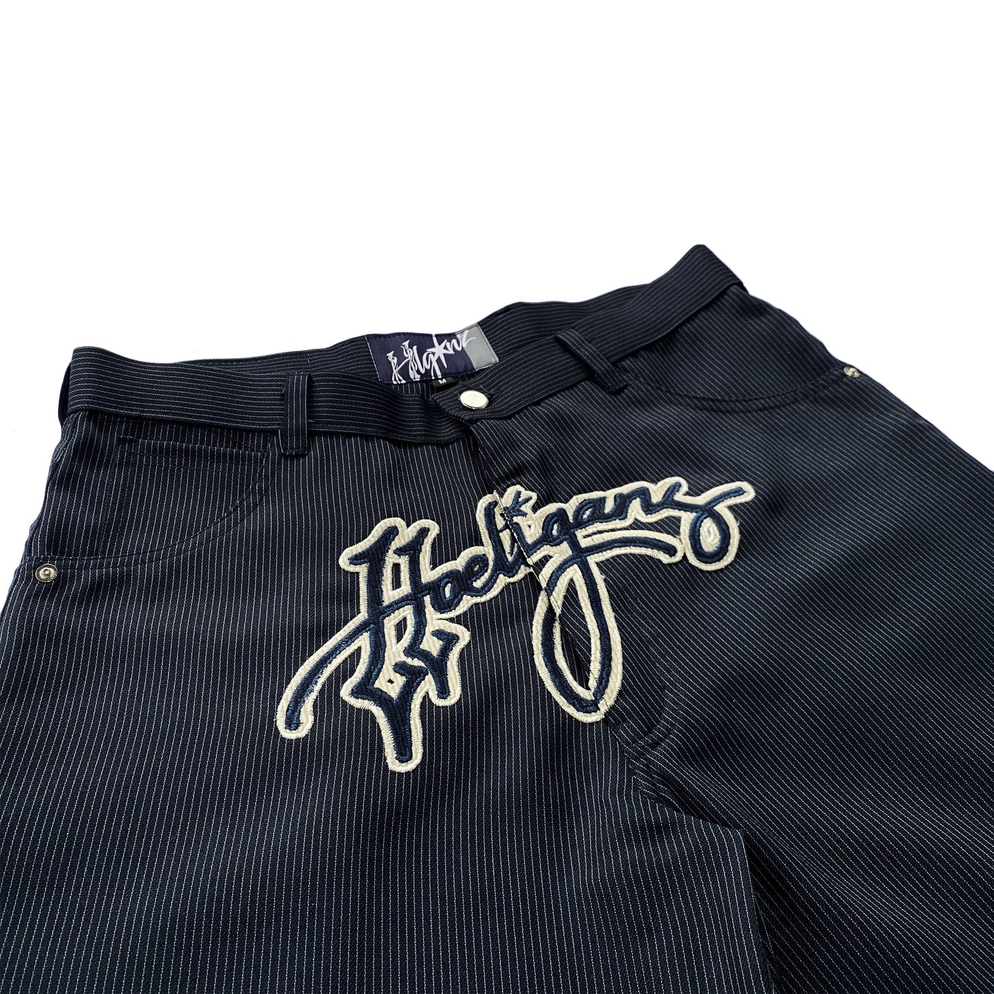 PIN STRIPE JORTS - HOELIGANS