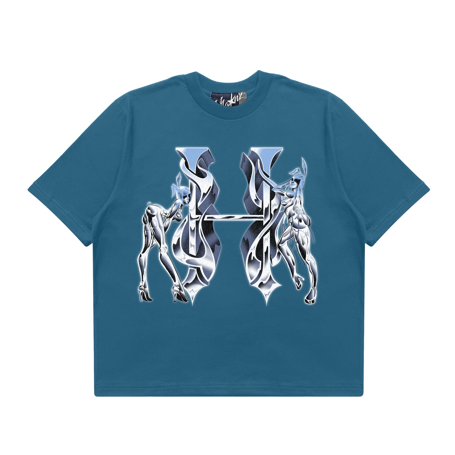 BUNNY INFERNO - BOXY CREWNECK