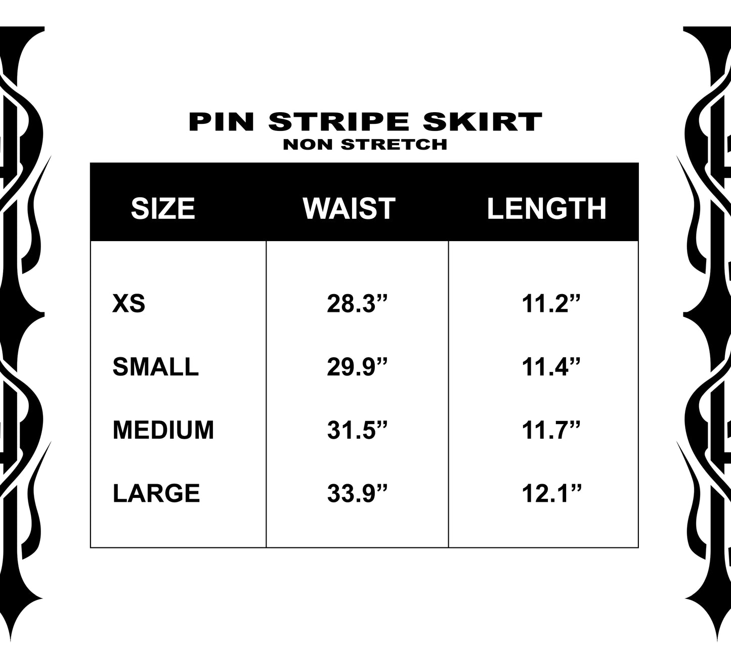 PINSTRIPE SKIRT HEART - WOMENS