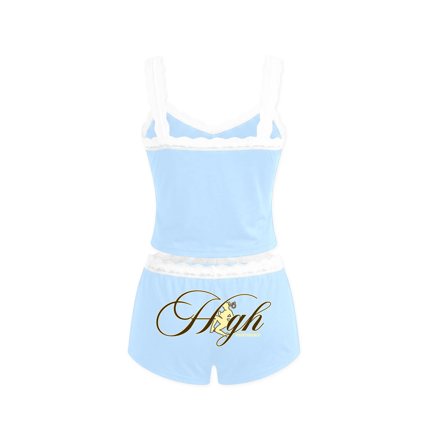 HIGH MAINTENANCE - LACE TOP & SHORTS