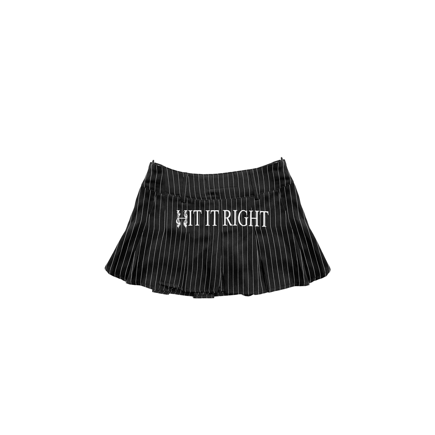 PINSTRIPE SKIRT HEART - WOMENS