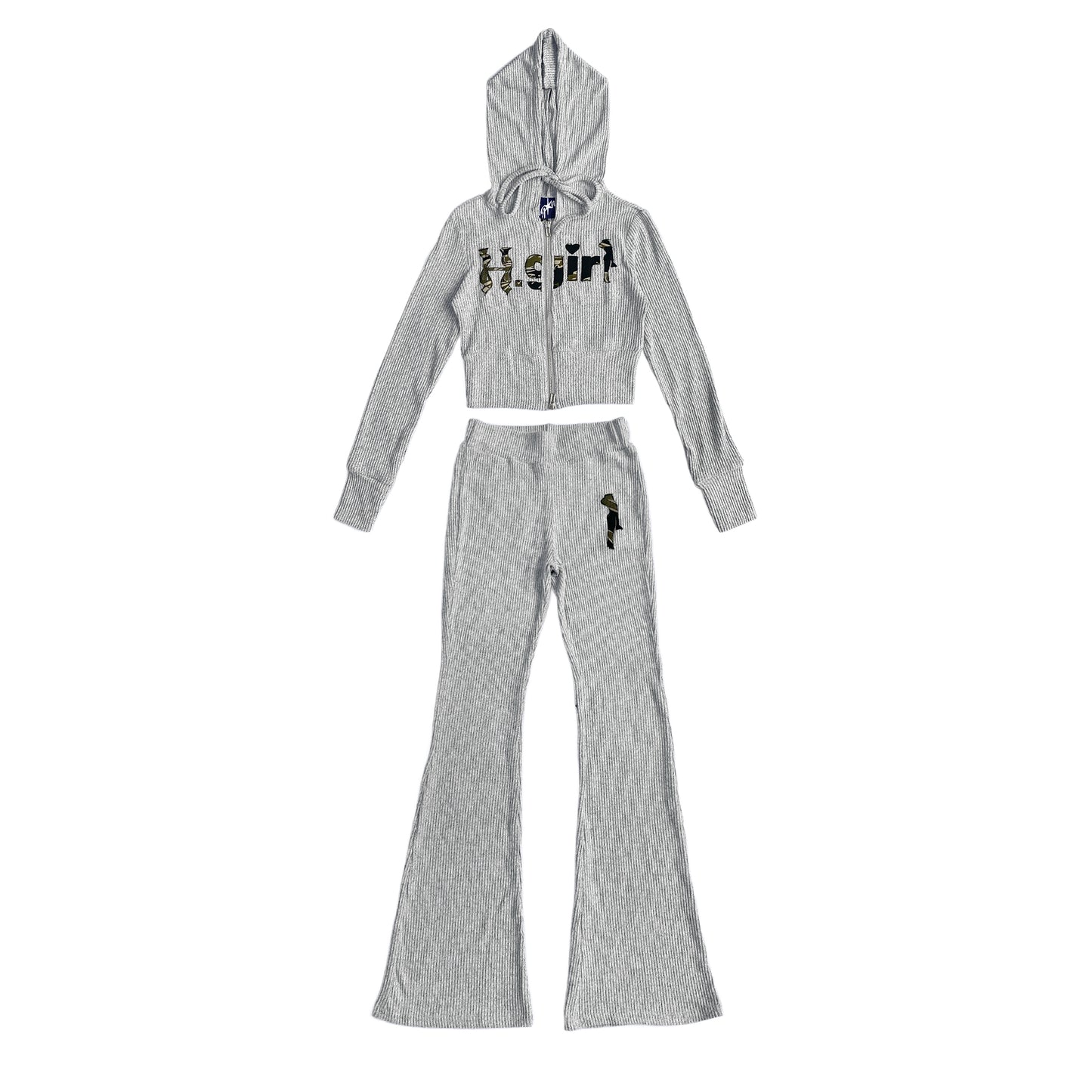 RIBBED H.GIRL CAMO - TRACKSUIT WOMENS
