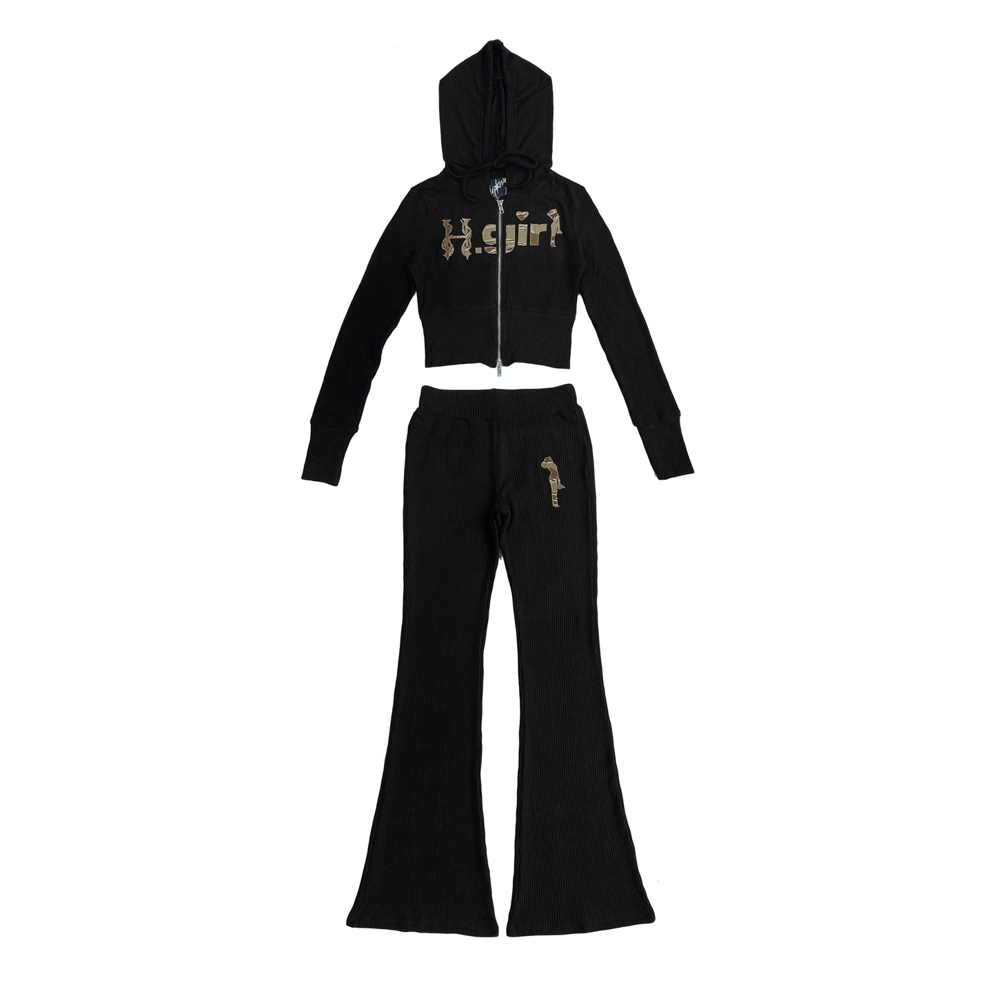 RIBBED H.GIRL CAMO - TRACKSUIT WOMENS