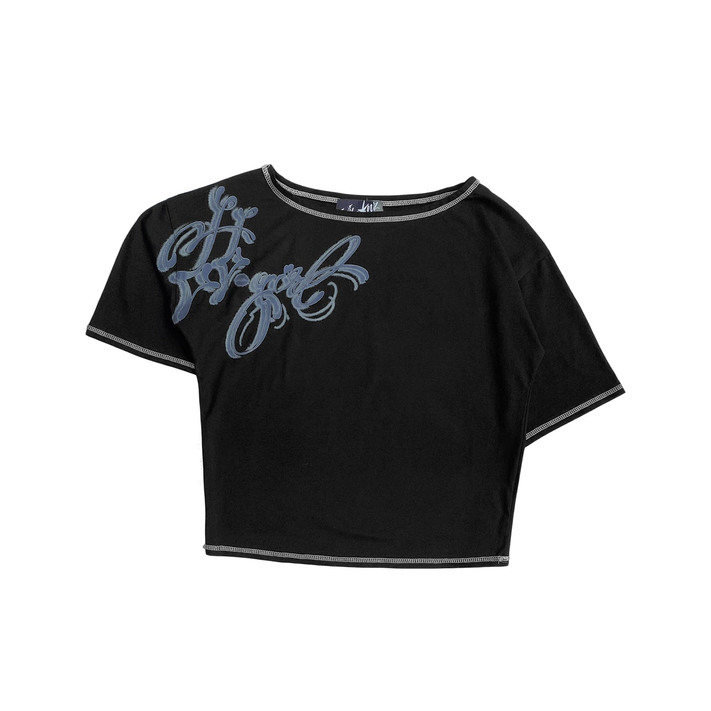 ASYMMETRICAL TEE - H. GIRL SCRIPT