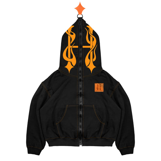 LTD - BIG FULL ZIPPAH - HOODIE DISTRESSED
