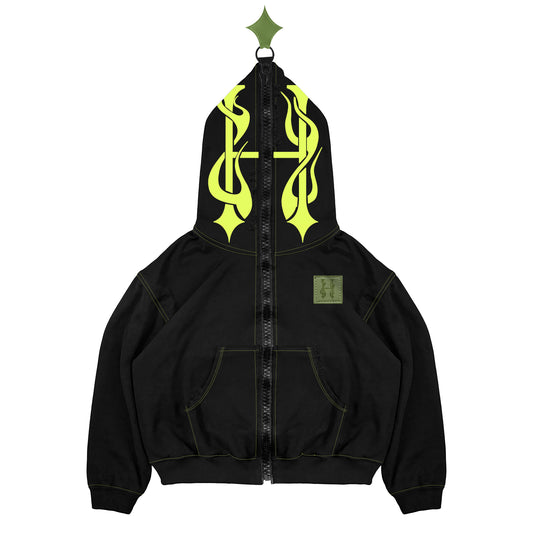 LTD - BIG FULL ZIPPAH - HOODIE DISTRESSED