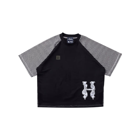 RAGLAN TEE - INFERNO FAT CHECKERED PATCH