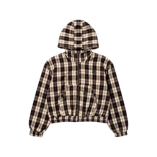 PLAID MOCHA - HOODIE ZIP