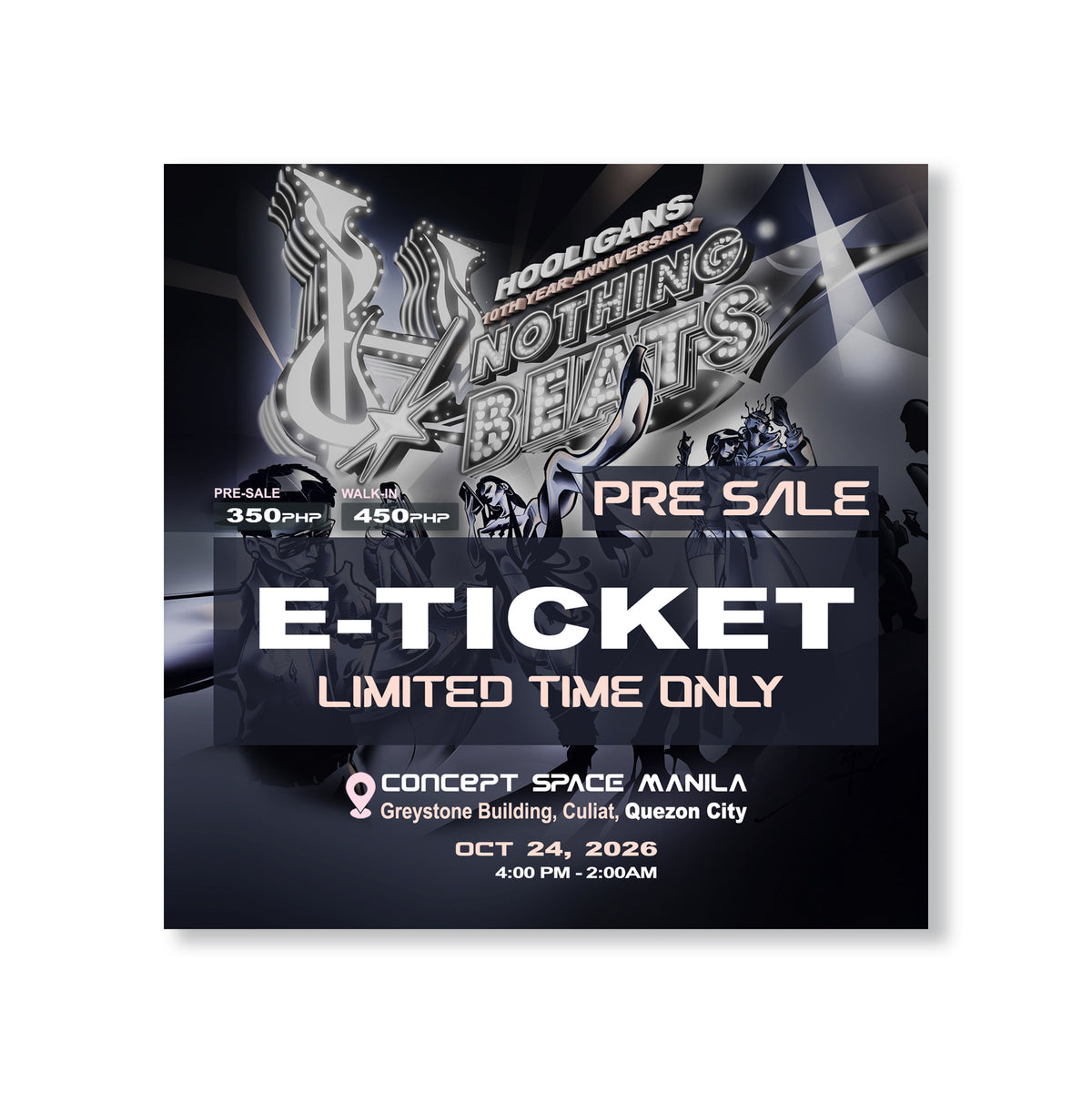 H. 10TH YEAR ANNIVERSARY EVENT PRE-SALE TICKET