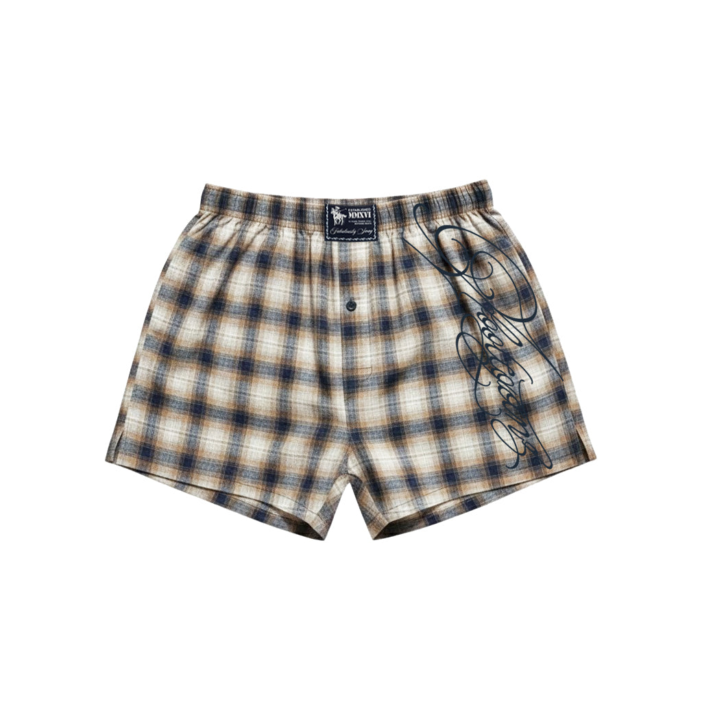 PLAID POLO & BOXER - WILDSCRIPT