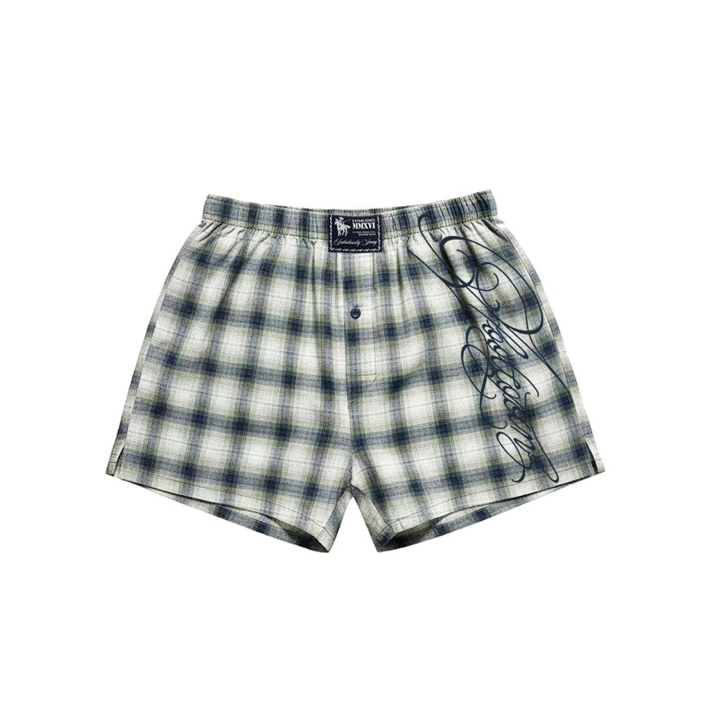 PLAID POLO & BOXER - WILDSCRIPT