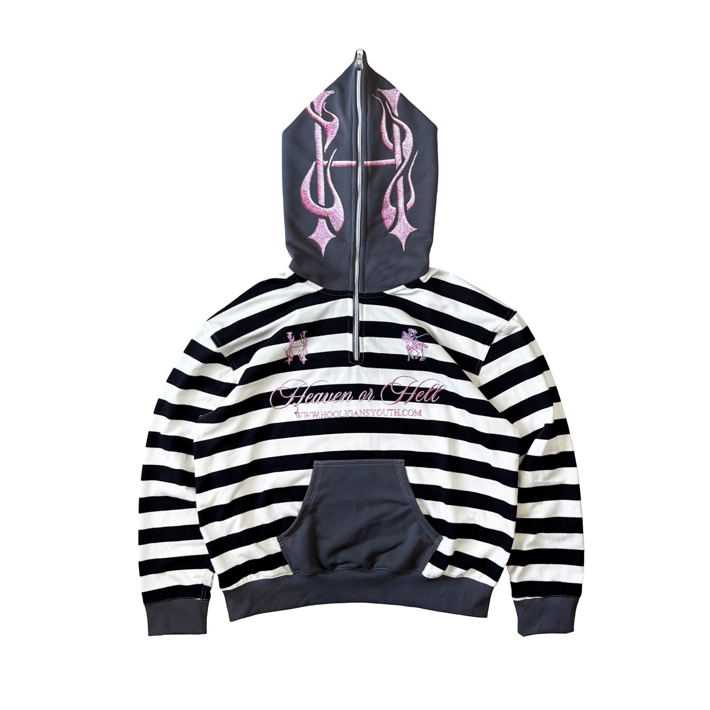 HEAVEN LAUREN - STRIPES HOOD ZIP
