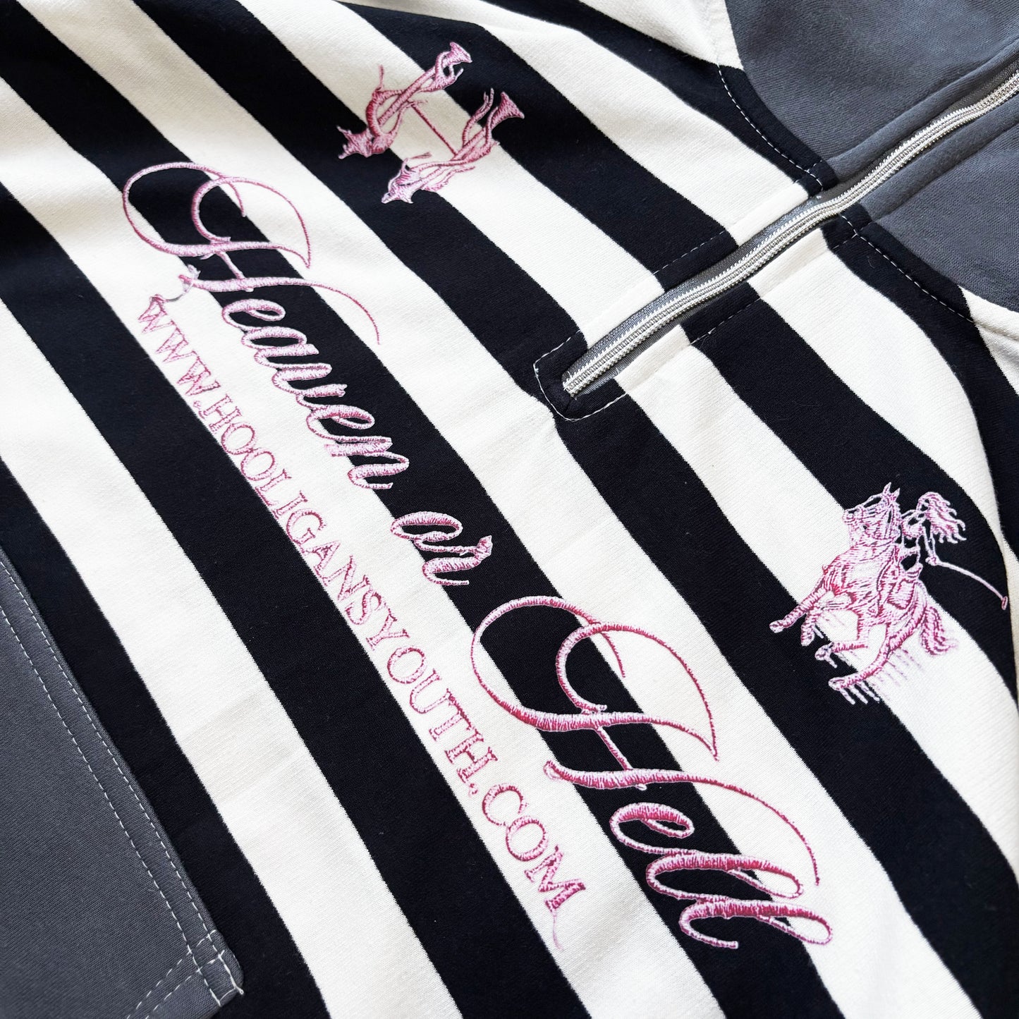 HEAVEN LAUREN - STRIPES HOOD ZIP