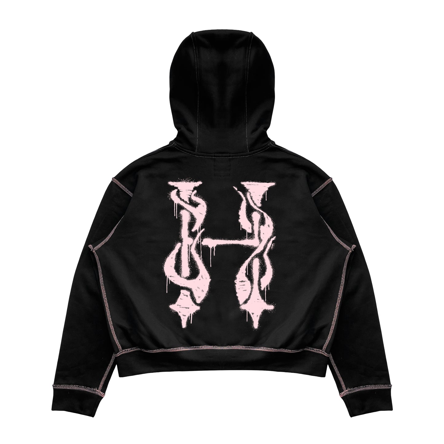 HOODIE ZIP - REVERSE STITCH RAW