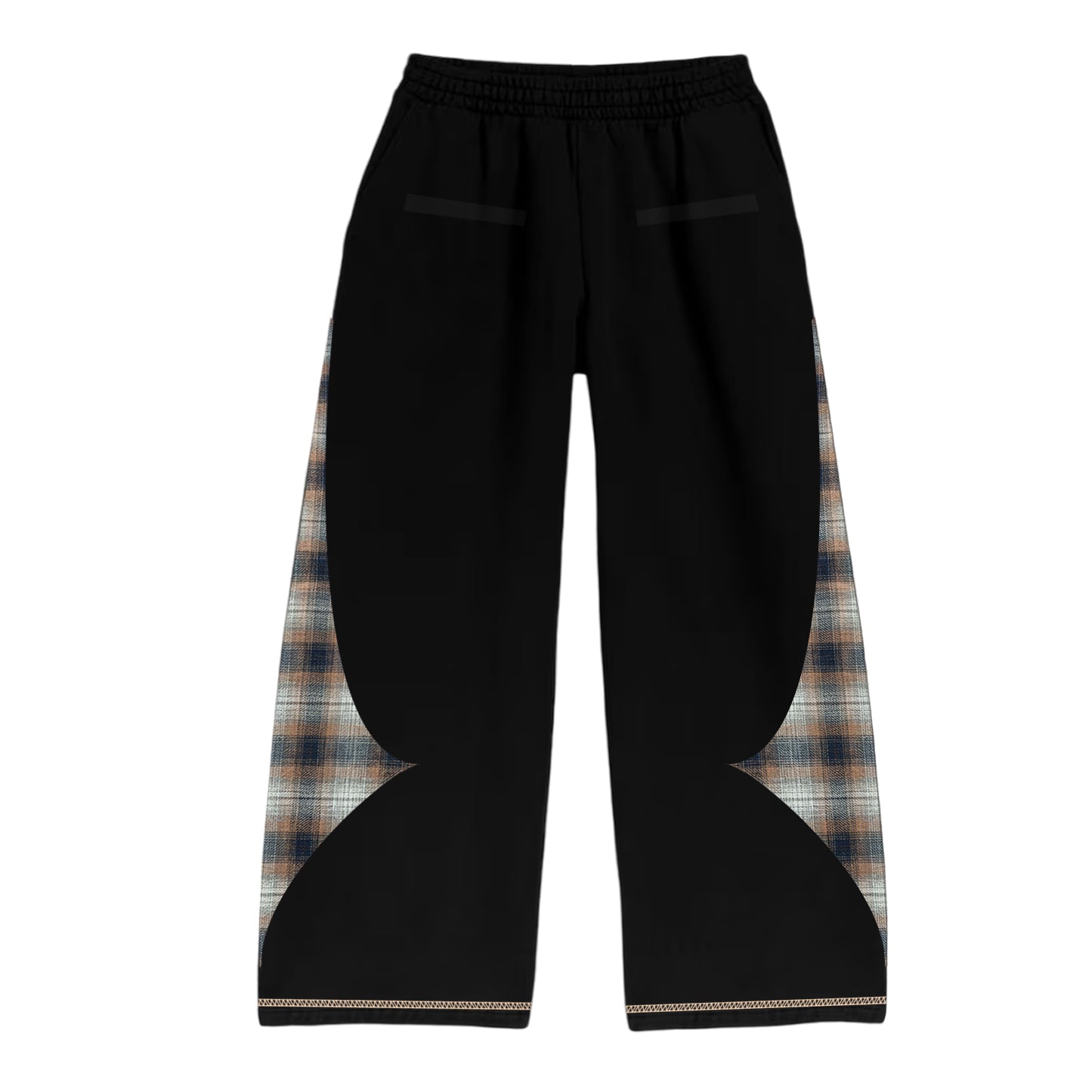 SWEATPANTS - PLAID PATCH