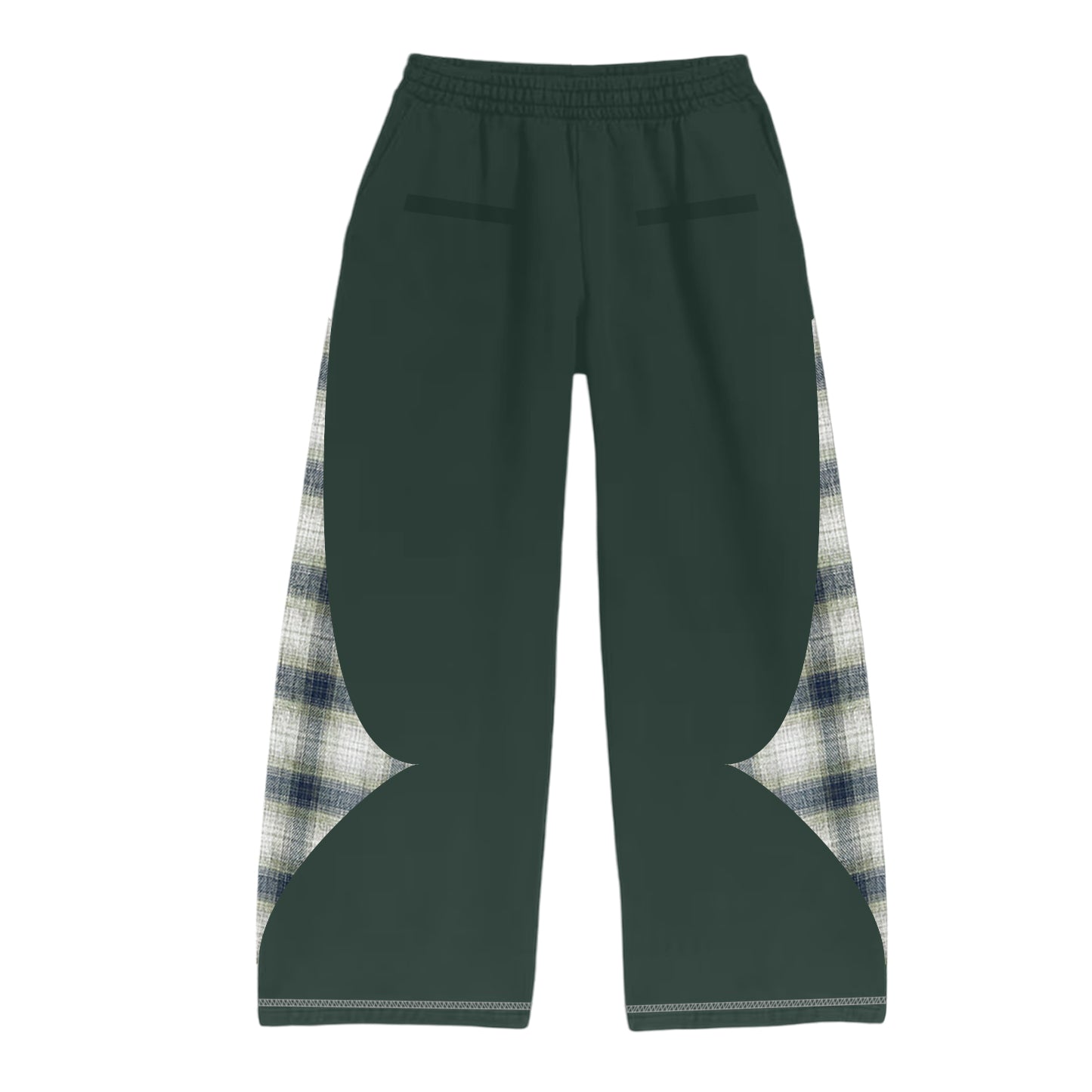 SWEATPANTS - PLAID PATCH