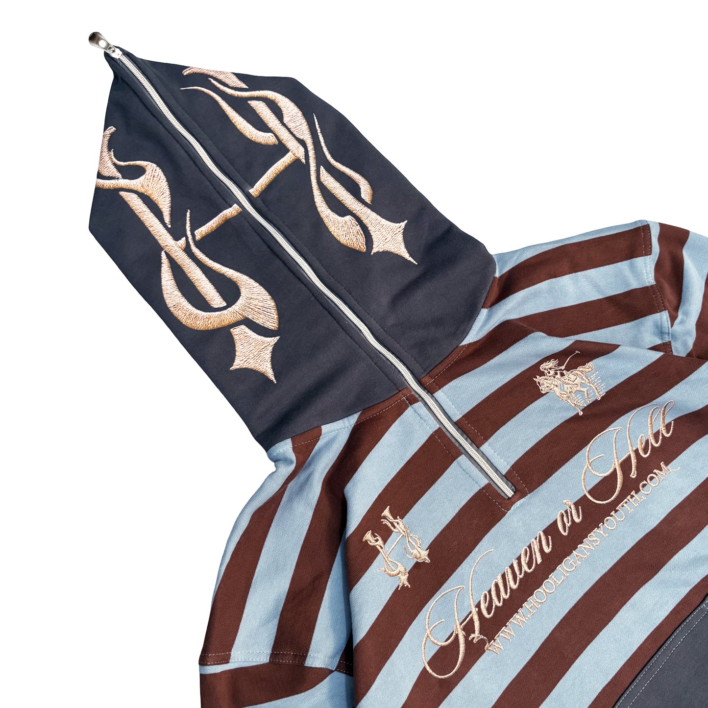 HEAVEN LAUREN - STRIPES HOOD ZIP