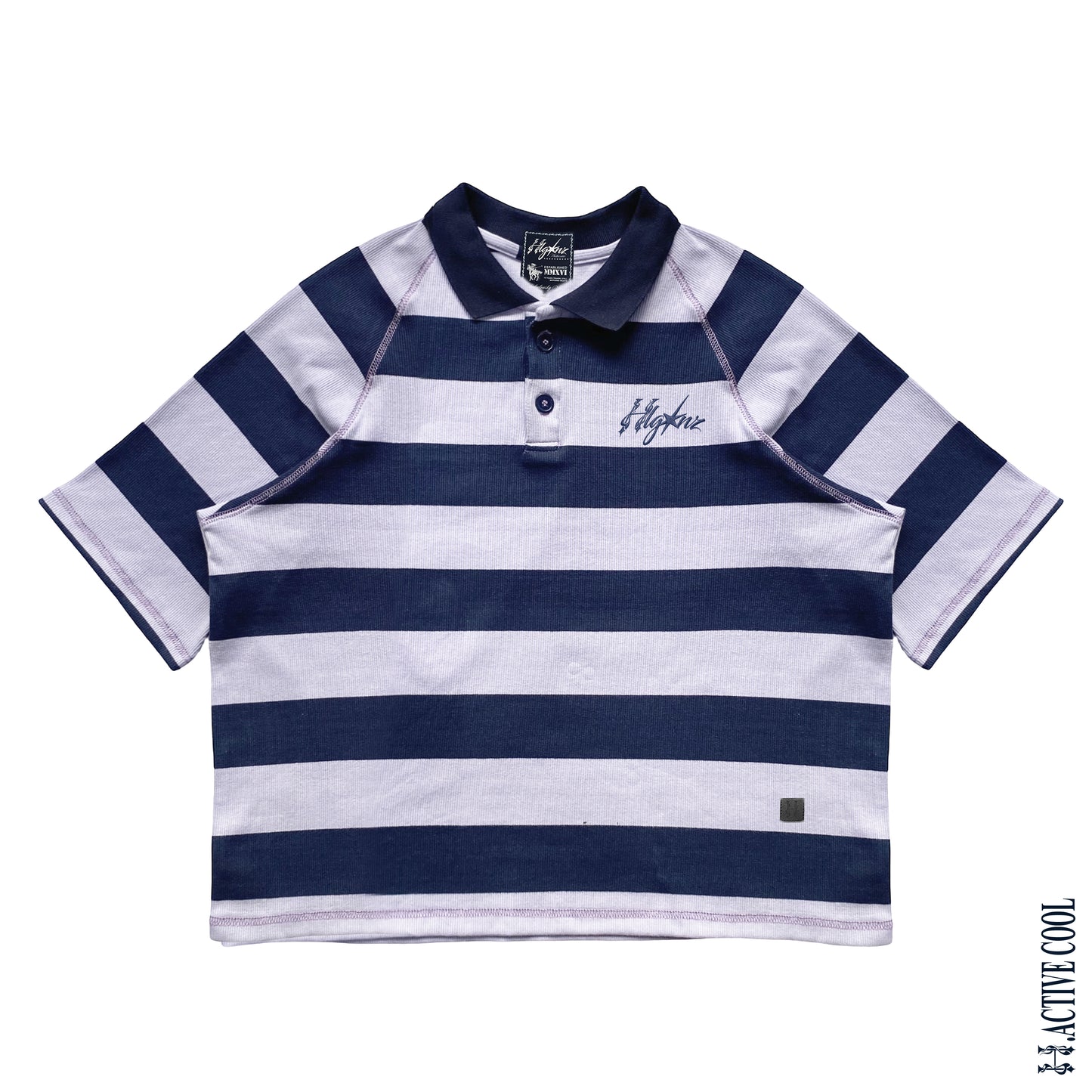 BIGGIE STRIPES - COLLAR RIBBED SHIRT