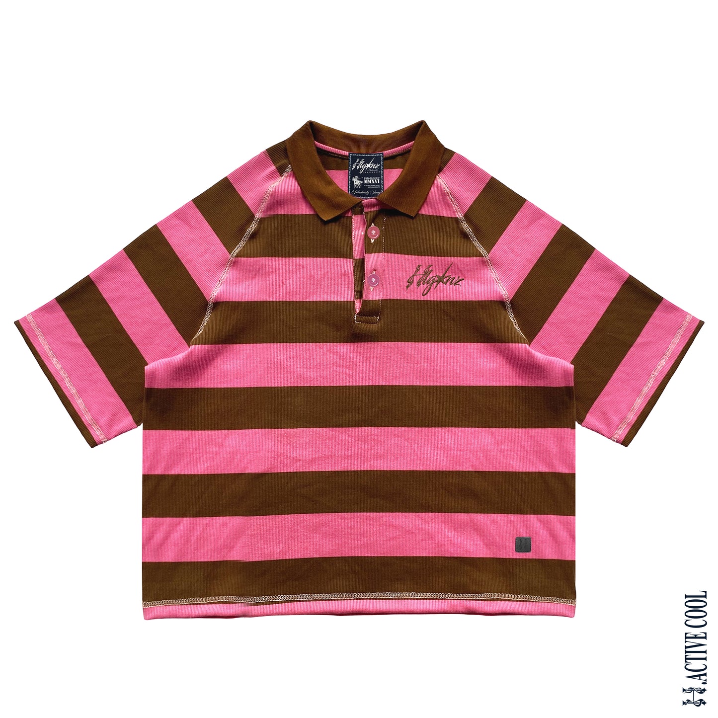BIGGIE STRIPES - COLLAR RIBBED SHIRT