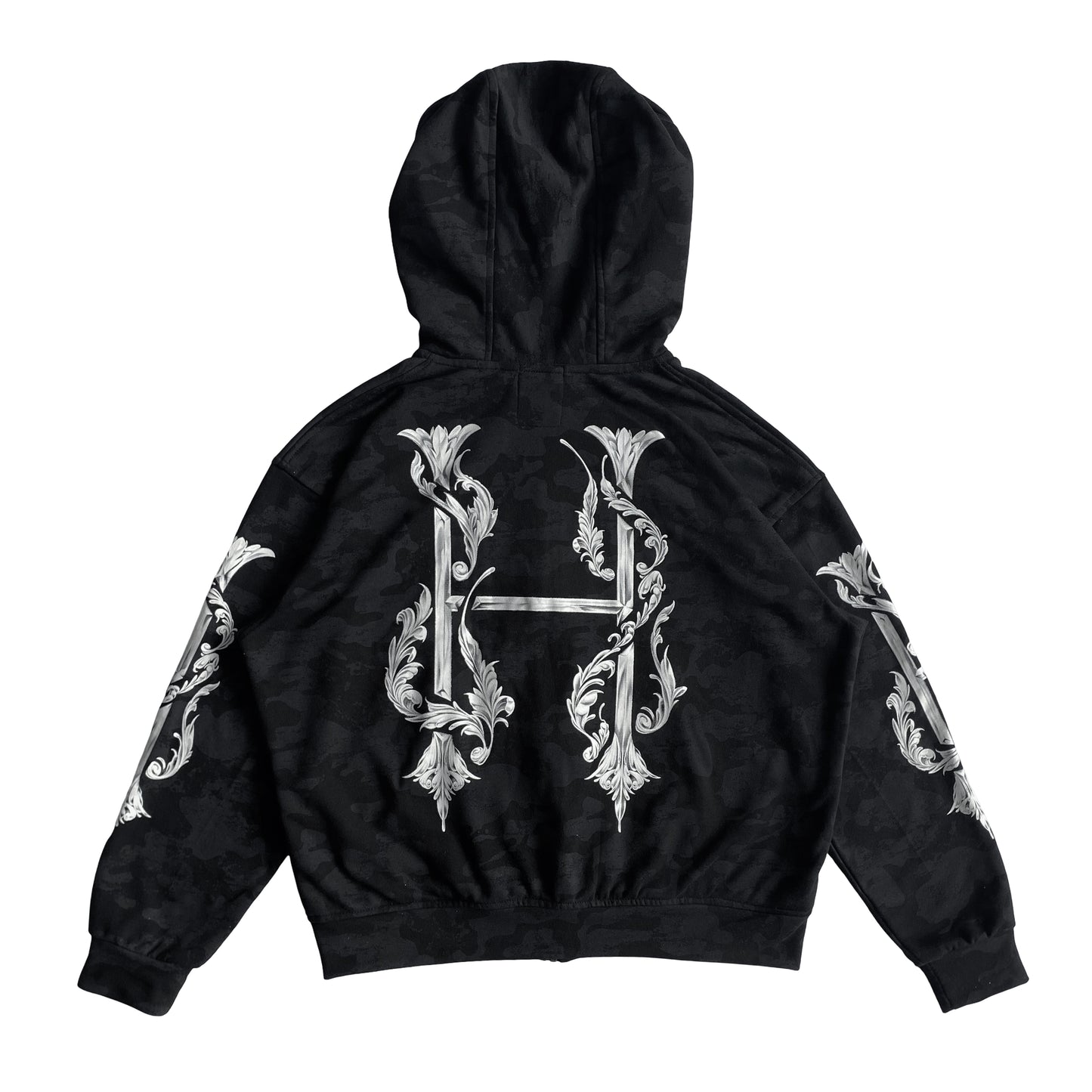 HOODIE ZIP - ORNAMENT CAMO