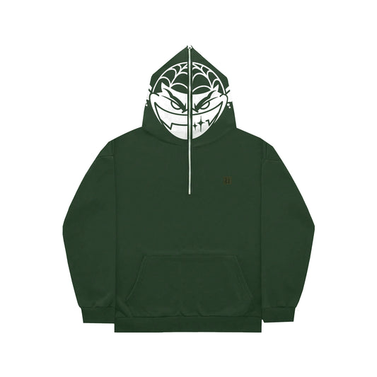 BRANDON FACE - HALF ZIP UP HOODIE