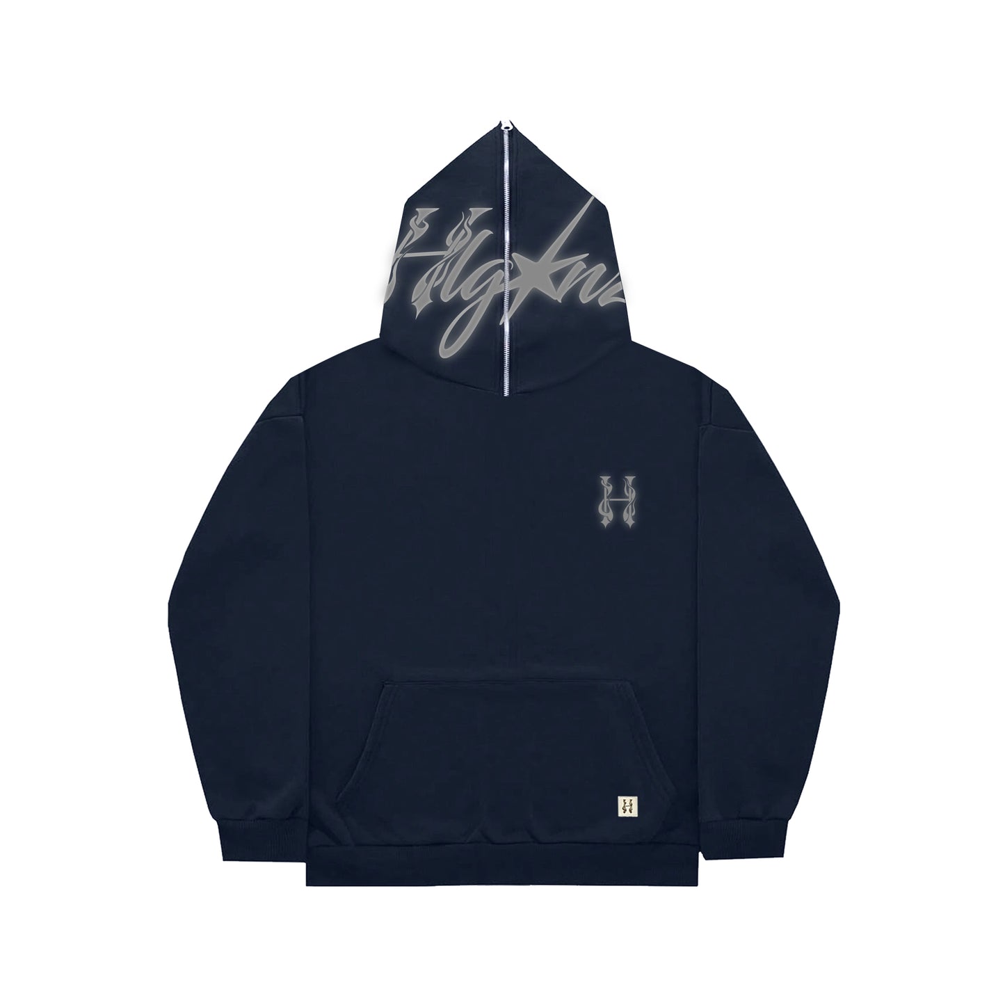 HOODIE ZIP HLGNZ REFLECTIVE PRINT