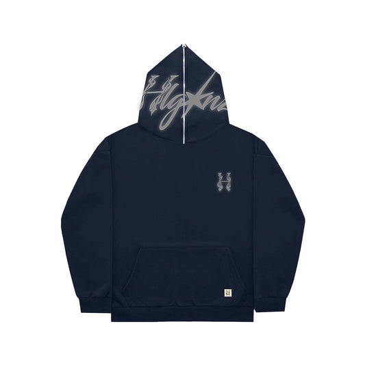 HOODIE ZIP HLGNZ REFLECTIVE PRINT