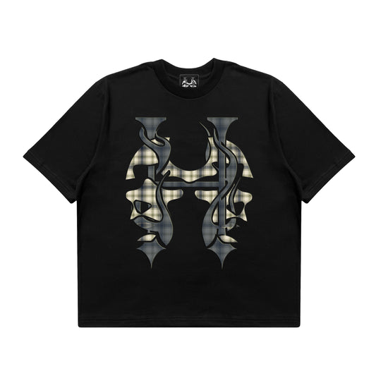 PLAID INFERNO FACE - CREWNECK CLASSIC