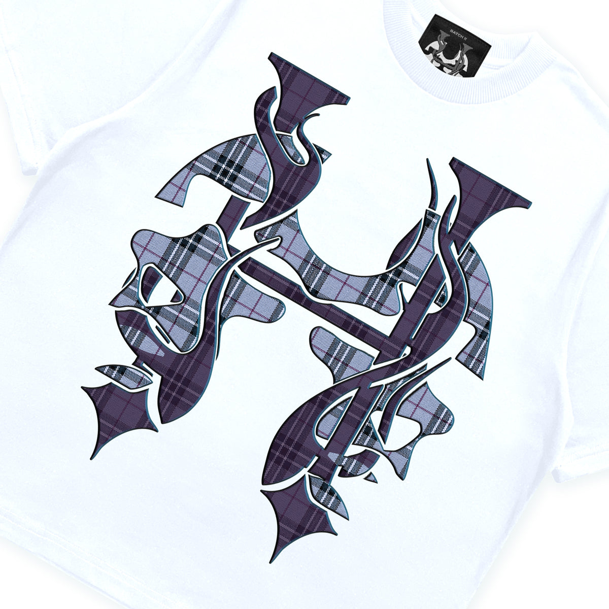 PLAID INFERNO FACE - CREWNECK CLASSIC