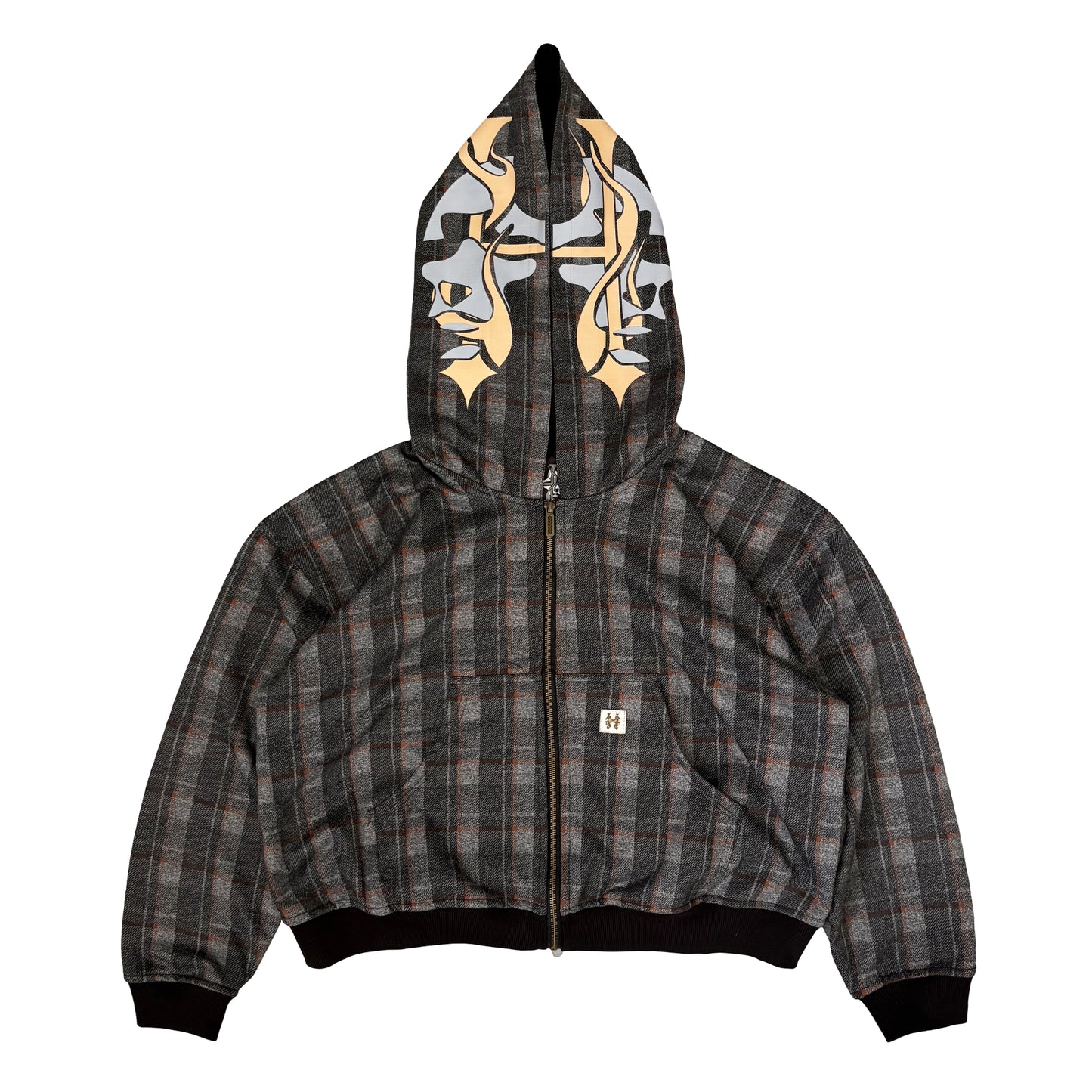 REVERSIBLE PLAID TERRY- HOODIE