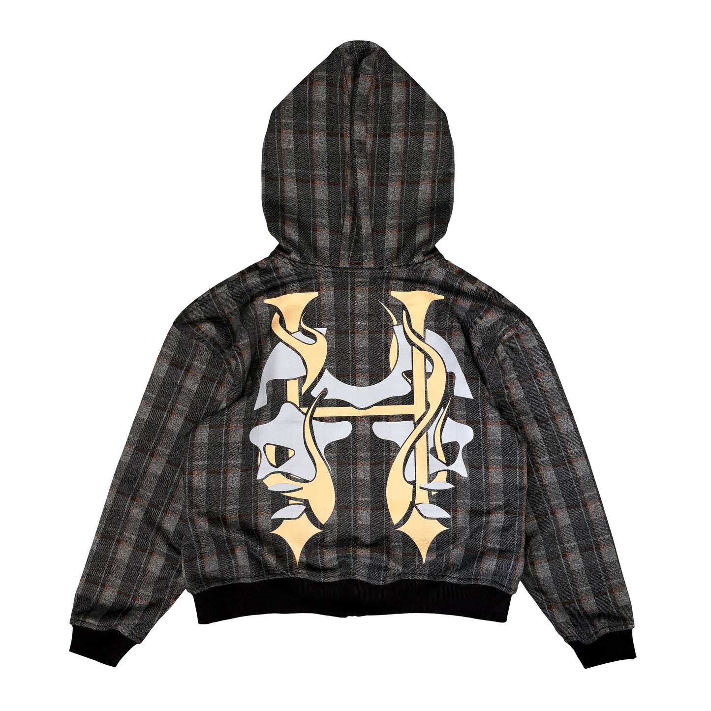 REVERSIBLE PLAID TERRY- HOODIE