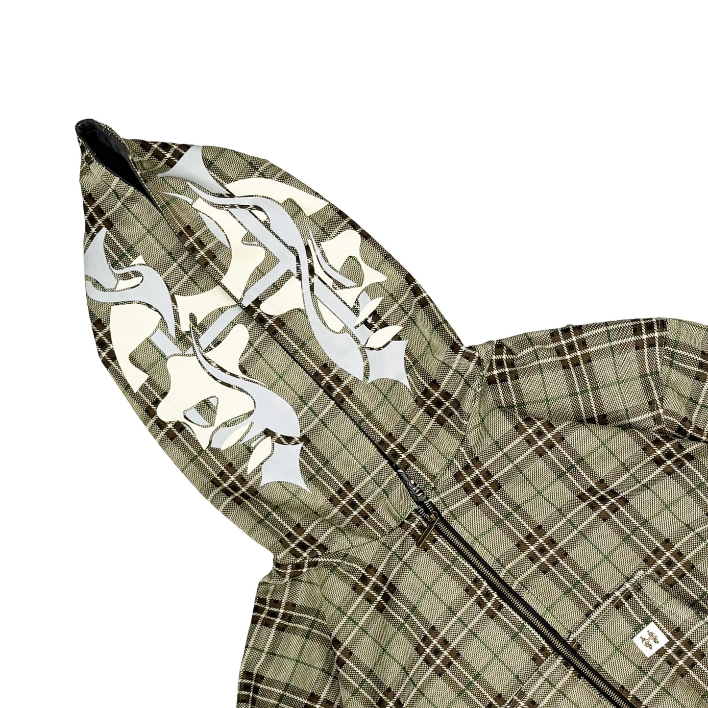 REVERSIBLE PLAID TERRY- HOODIE