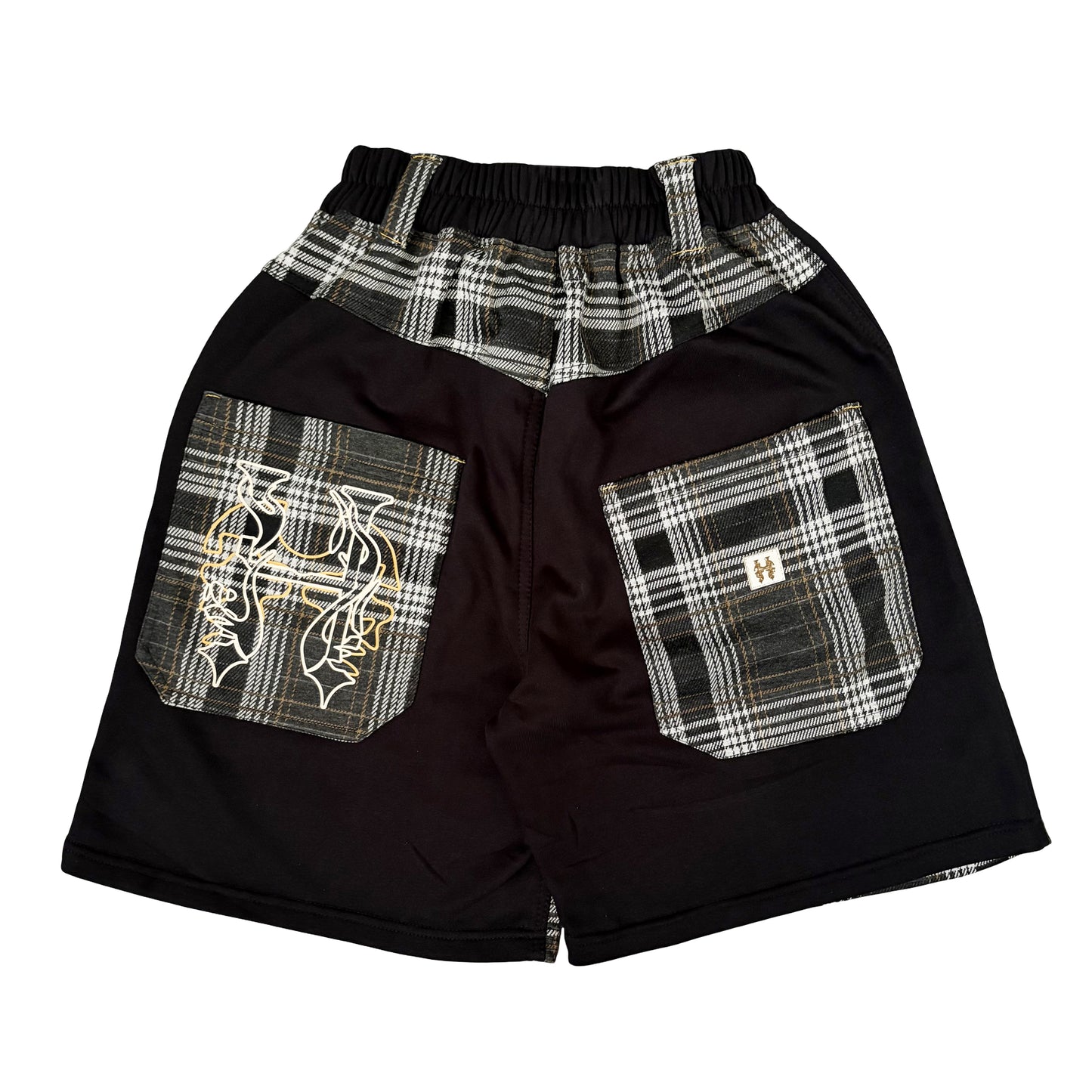 SHORT PLAIN PLAID - NEON INFERNO FACE