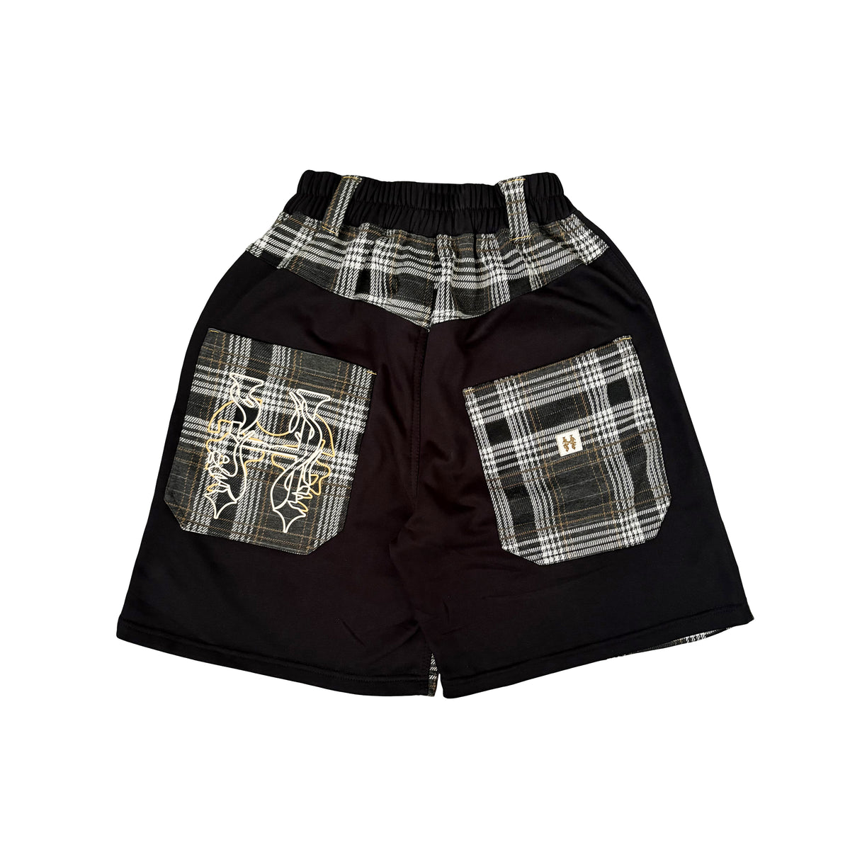 SHORT PLAIN PLAID - NEON INFERNO FACE