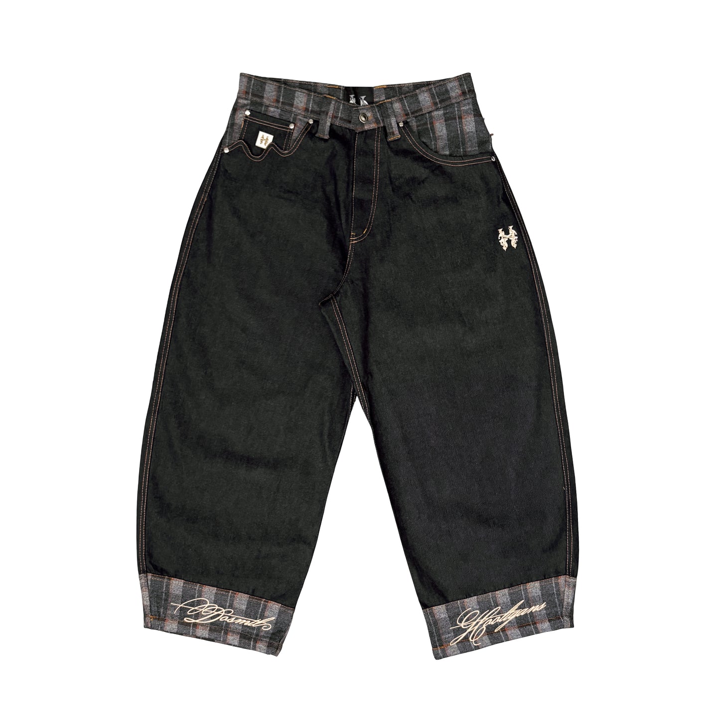 MELTED POCKETS - DENIM PANTS INFERNOFACE BY JETHRO IMPERIAL