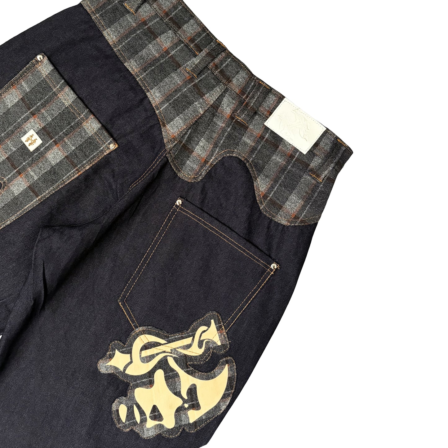MELTED POCKETS - DENIM PANTS INFERNOFACE BY JETHRO IMPERIAL