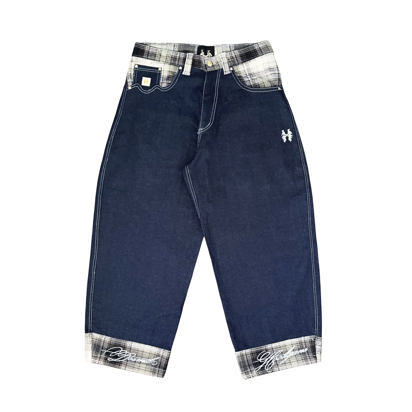 MELTED POCKETS - DENIM PANTS INFERNOFACE BY JETHRO IMPERIAL
