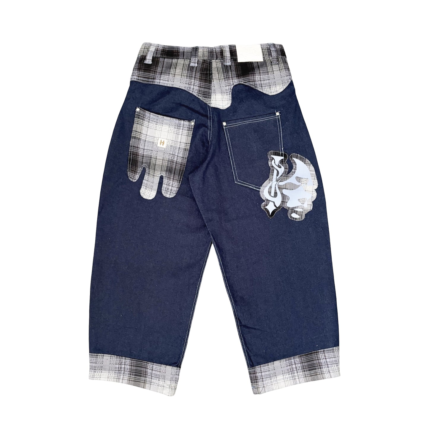 MELTED POCKETS - DENIM PANTS INFERNOFACE BY JETHRO IMPERIAL