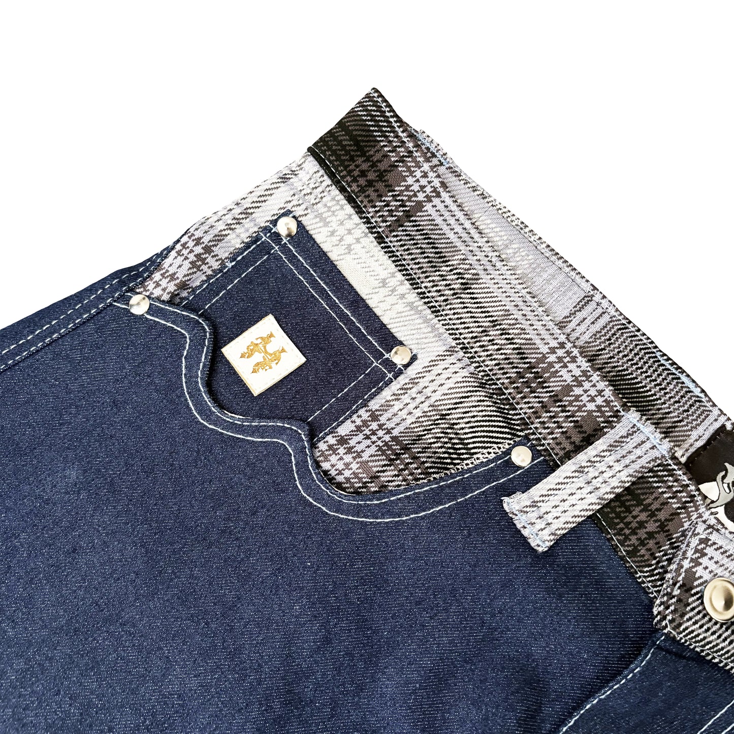 MELTED POCKETS - DENIM PANTS INFERNOFACE BY JETHRO IMPERIAL