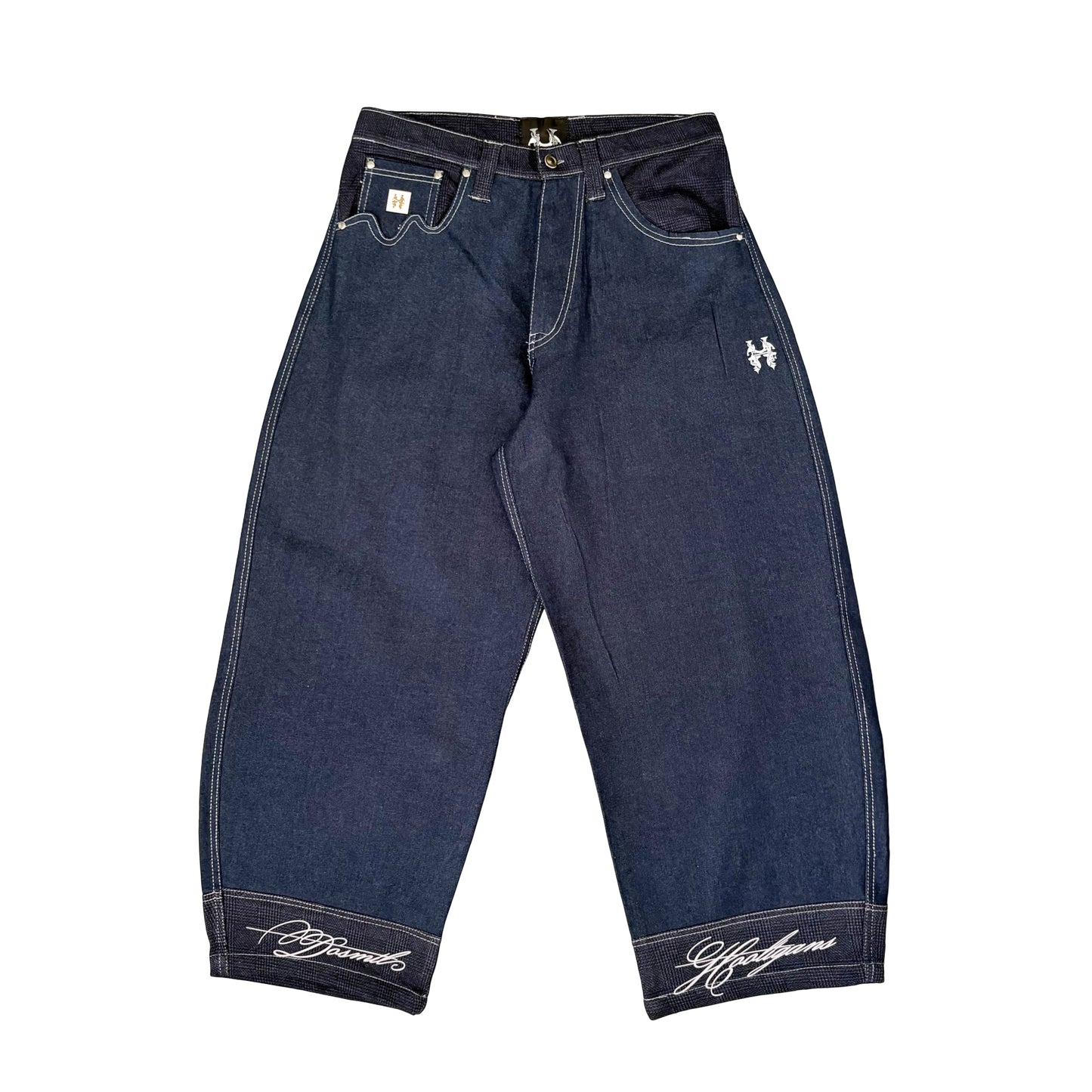 MELTED POCKETS - DENIM PANTS INFERNOFACE BY JETHRO IMPERIAL