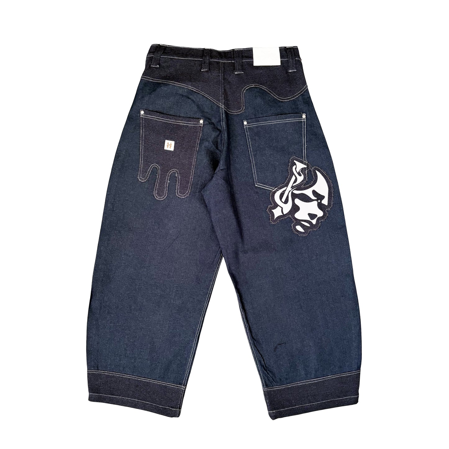 MELTED POCKETS - DENIM PANTS INFERNOFACE BY JETHRO IMPERIAL