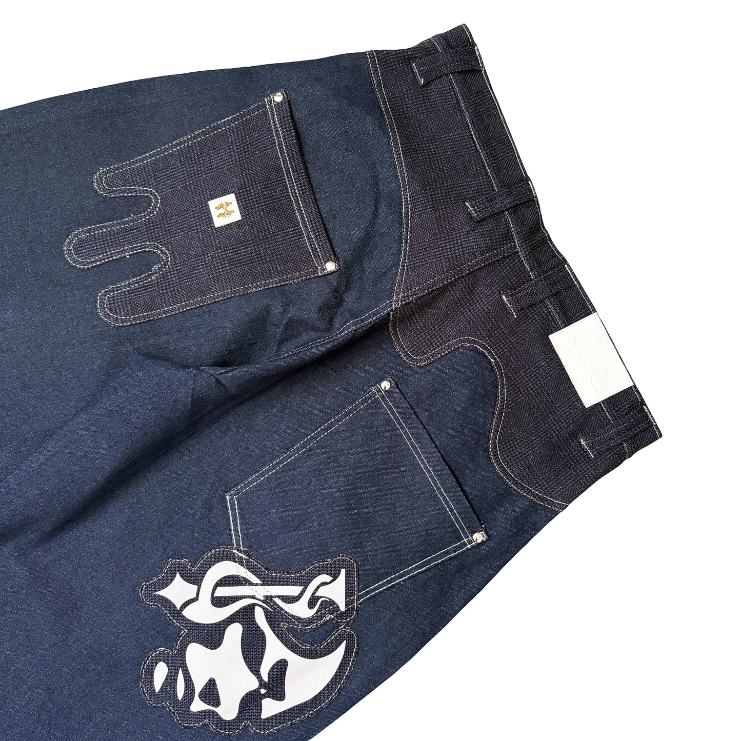 MELTED POCKETS - DENIM PANTS INFERNOFACE BY JETHRO IMPERIAL
