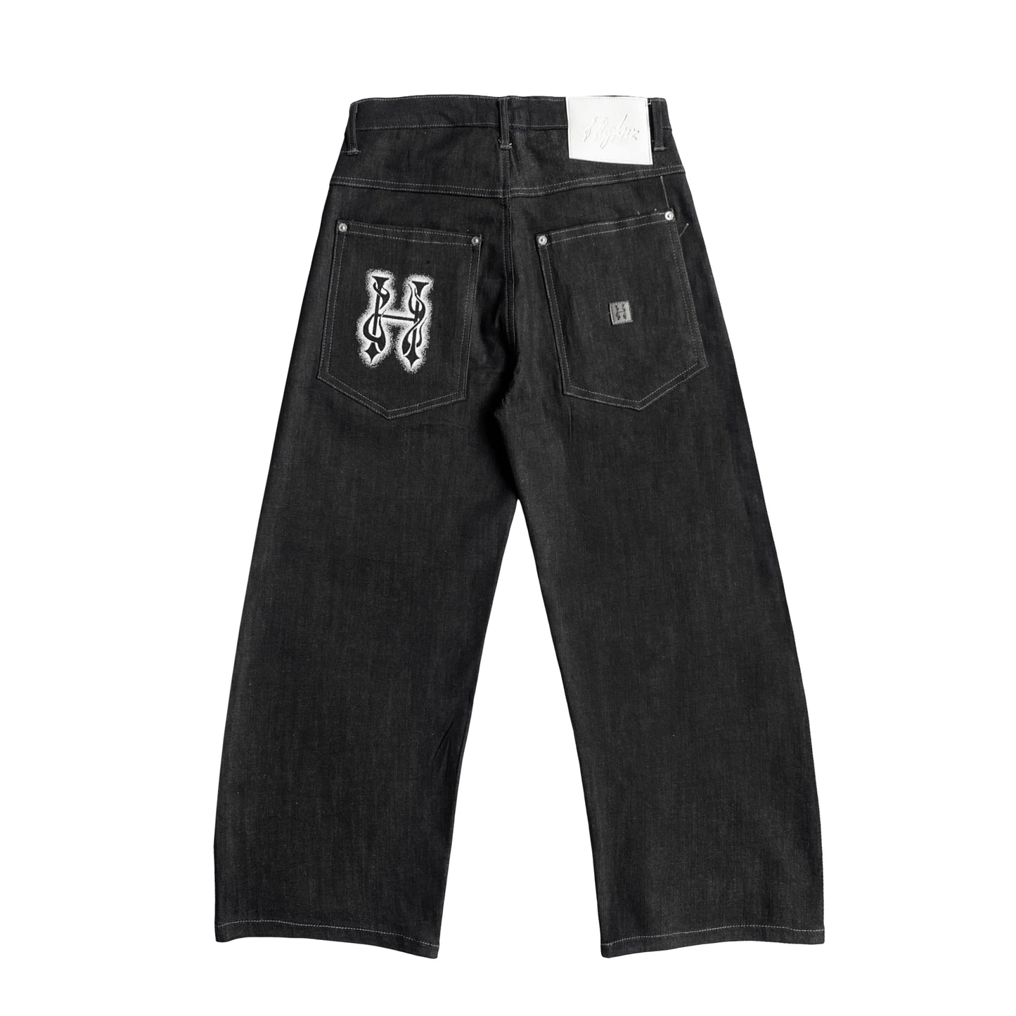 REGULAR BAGGY - INFERNO POWDER RAW PANTS