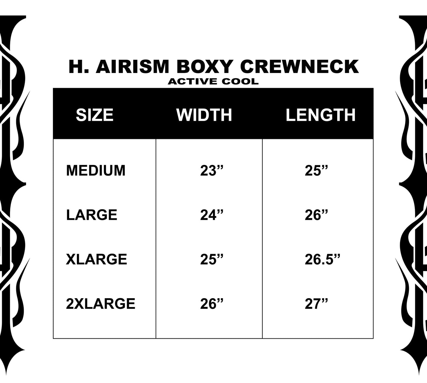 EMBOSSED INFERNO - H. AIRISM BOXY CREWNECK