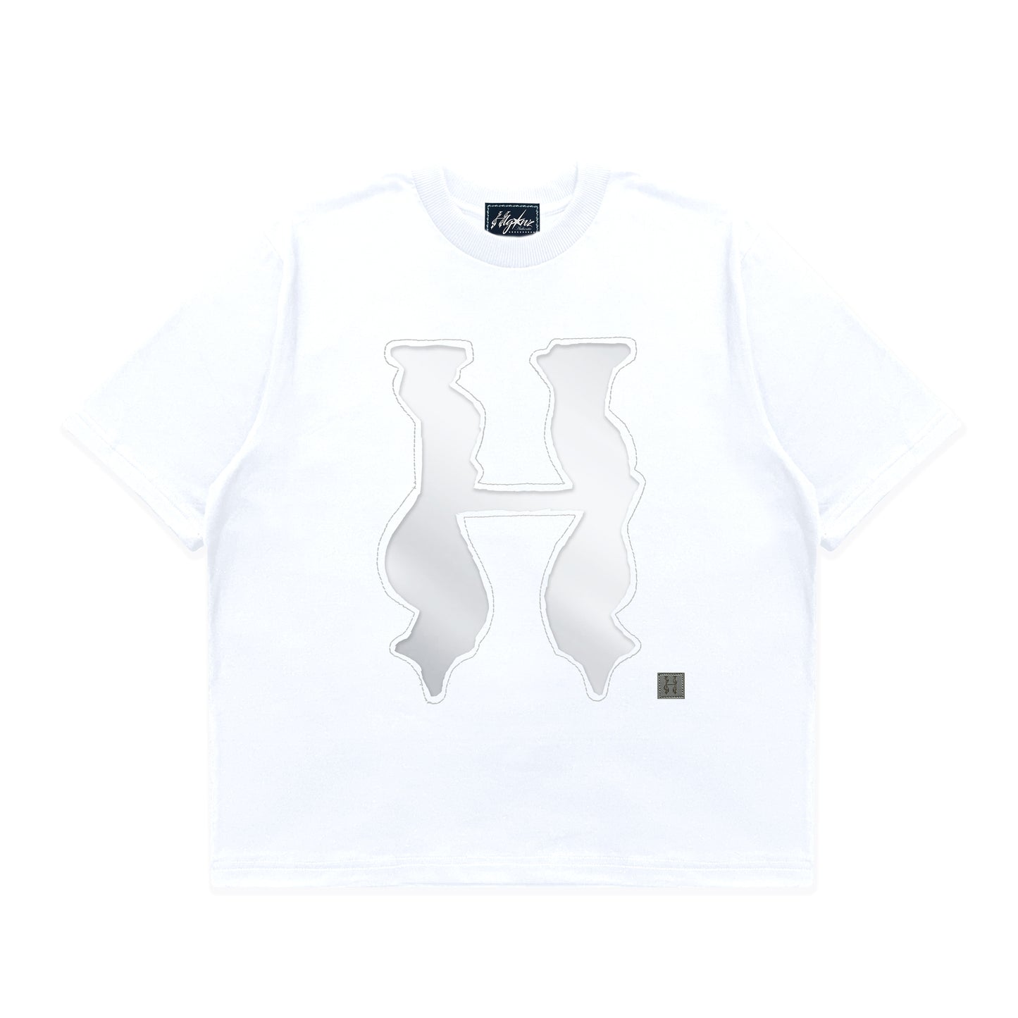 PATENT LEATHER H - BOXY CREWNECK