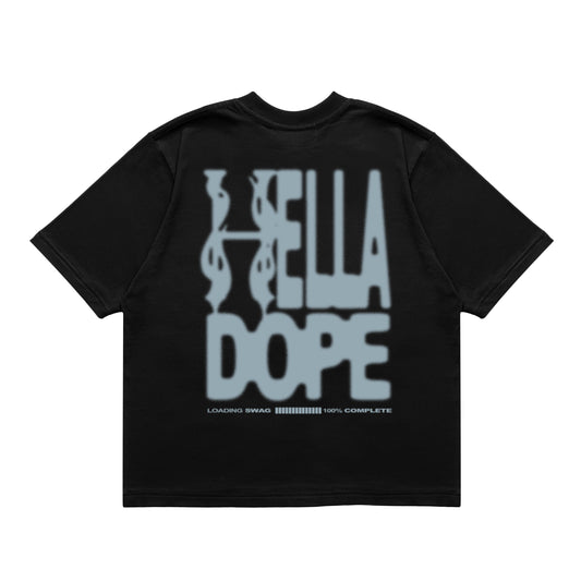 HELLADOPE  - BOXY CREWNECK TEE