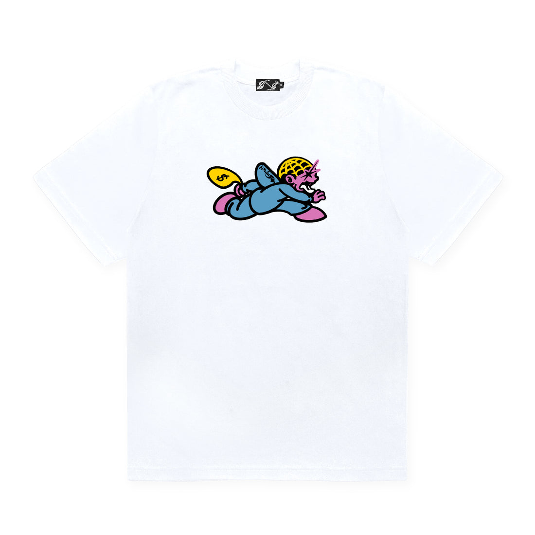 RUNNING DON BUBBLE GUM CREWNECK TEE HOOLIGANS